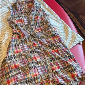 Kiel James Patrick Multicolor Plaid Dress
